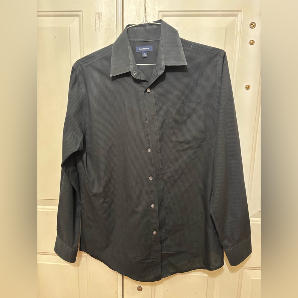 Croft & Barrow Charcoal Button-Up